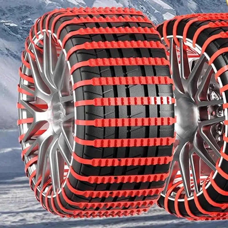 Snow Chains For Car Tires Anti-skid Snow Chains For Tire Automotive Socks Tires Traction Device Winter
