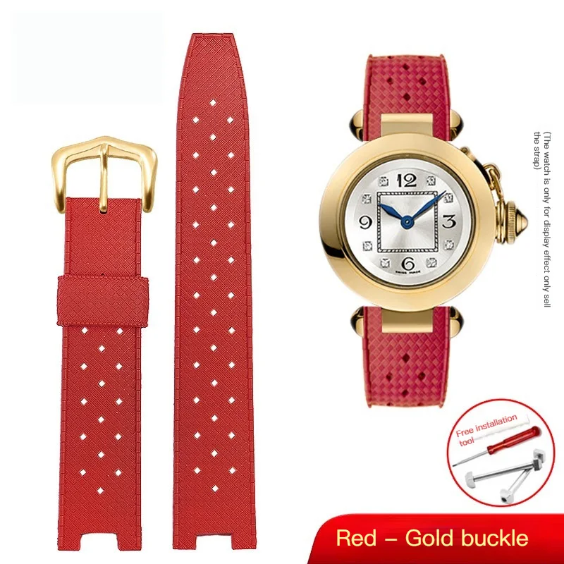 Waterproof & Sweatproof Concave Rubber Strap
