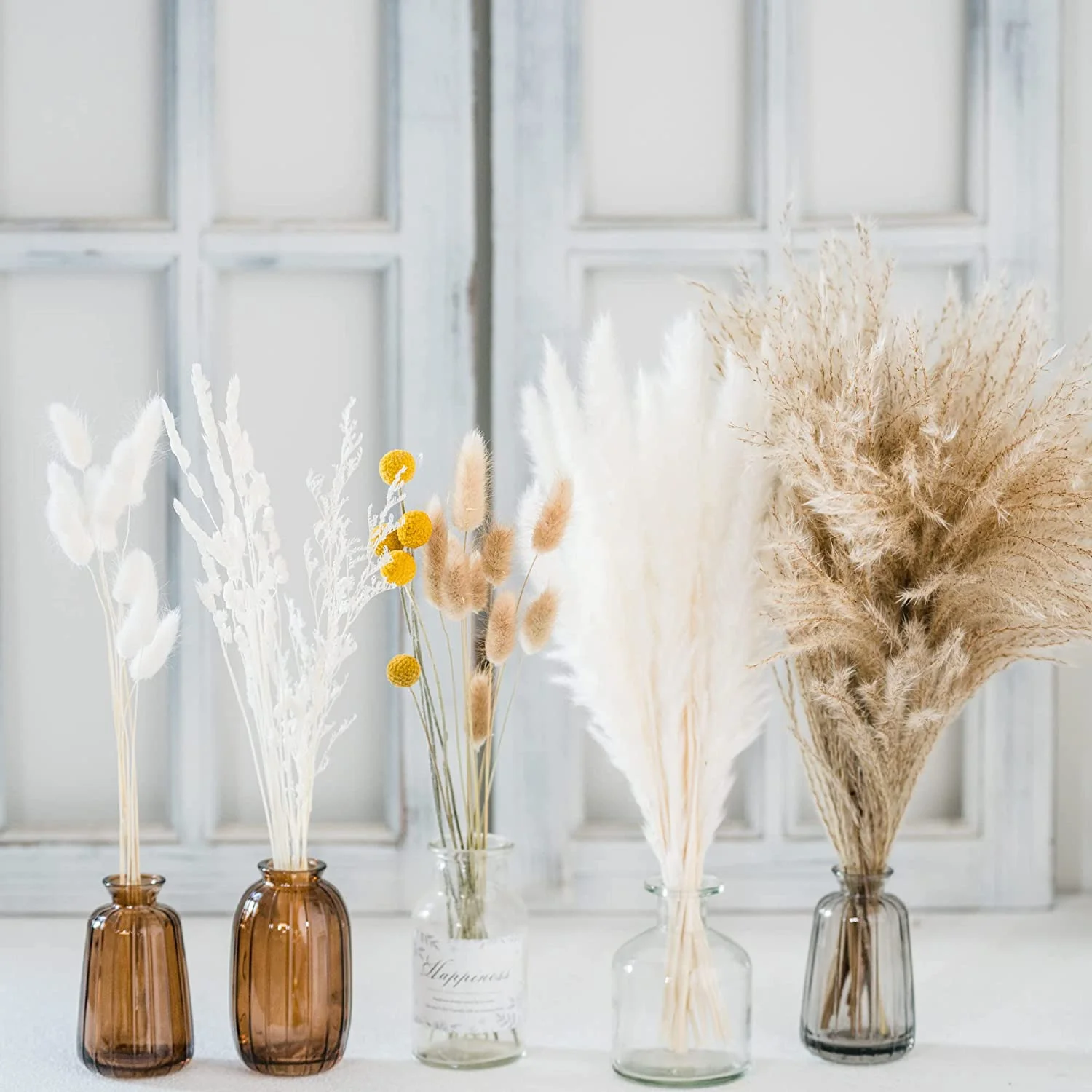 

Thanksgiving Home Decorations Natural Plant Dried Pampas Bouquet Boho Reed Dried Flowers Wedding Scene Photo Shoot Ornaments