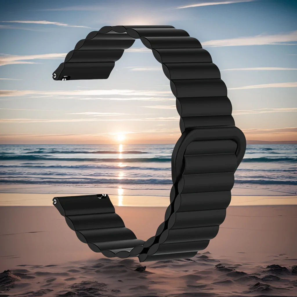 Magnetic Loop Silicone Watchband Strap