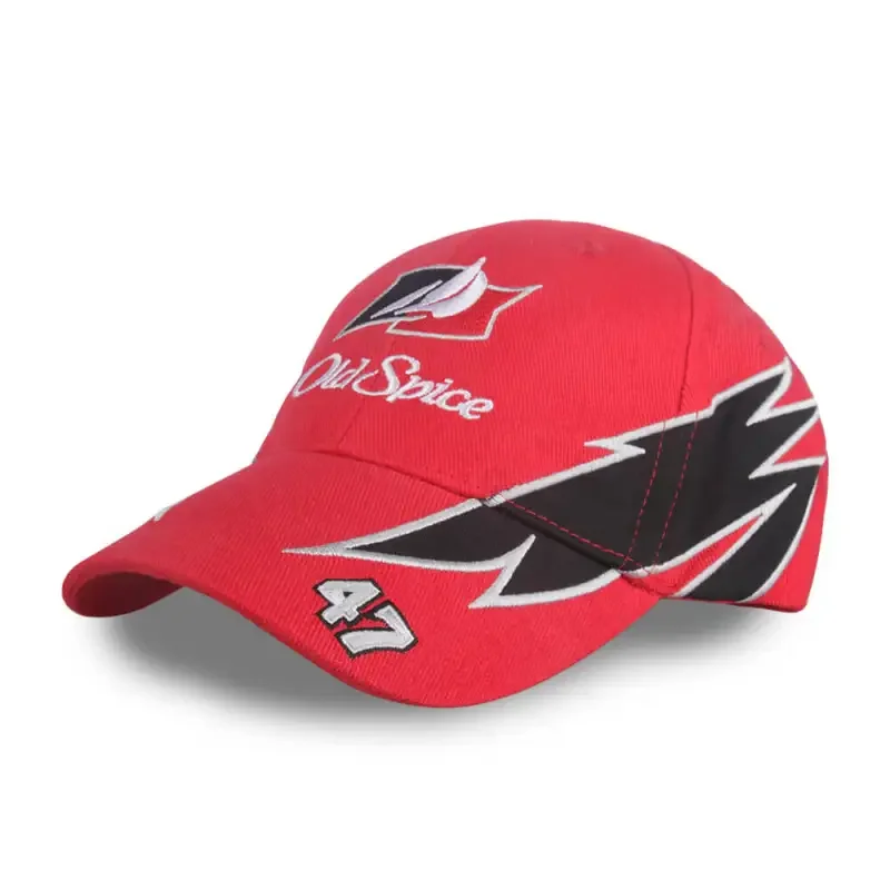 Cal Naughton Jr Cap Talladega Nights the Ballad of Ricky Bobby Cosplay Hat Red Old Spice John C Reilly Racing Props Takerlama