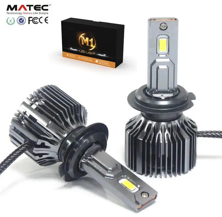 

Matec M1 Auto Lighting Systems 150w 15000lm H7 Bulbs Headlights Lamp H1 H4 H11 9005 For Car Led Headlight Bulb Canbus