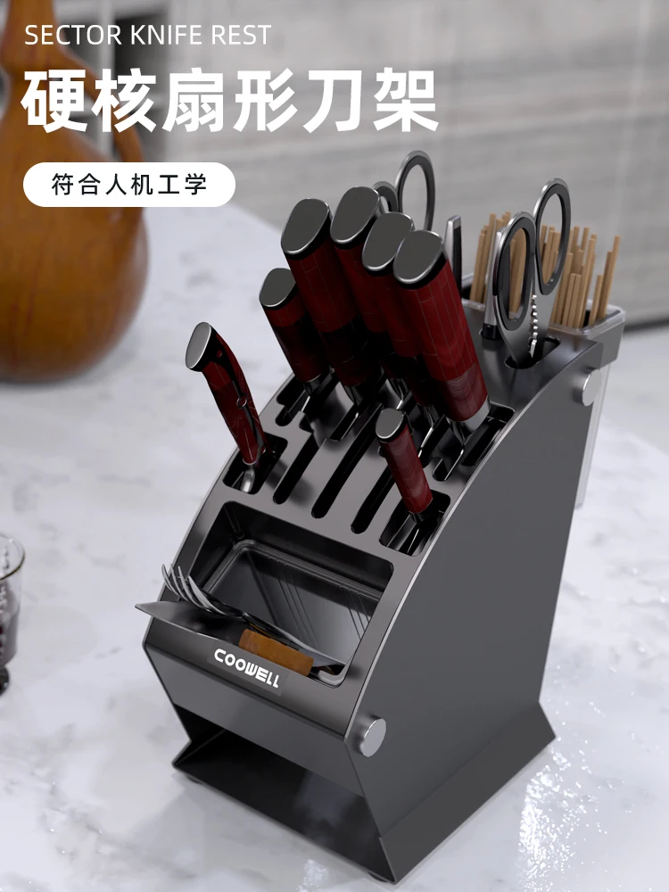 Knife Storage Rack Table Multi-Functional Knife Storage Rack Kitchen Knife Rack Kitchen Supplies Knife Mildew-Proof Knife Holder