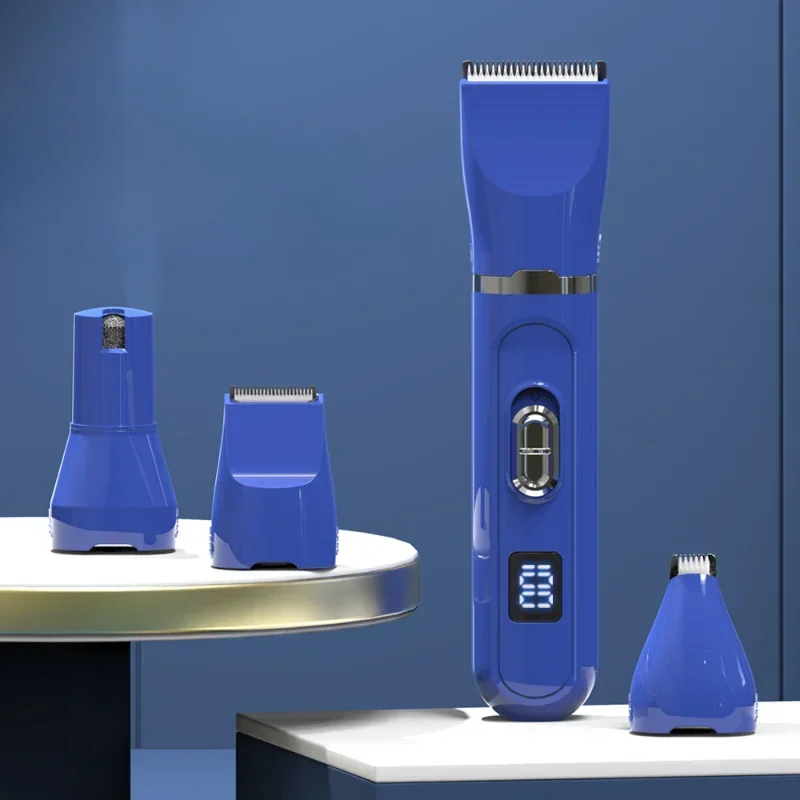 4 in 1 Pet Electric Hair Clipper with 4 Blades Grooming Trimmer Nail Grinder Professional Recharge Haircut For Dogs Cat pet clipper dog hair trimmer pet hair trimmer dog clipper pet nail grinder