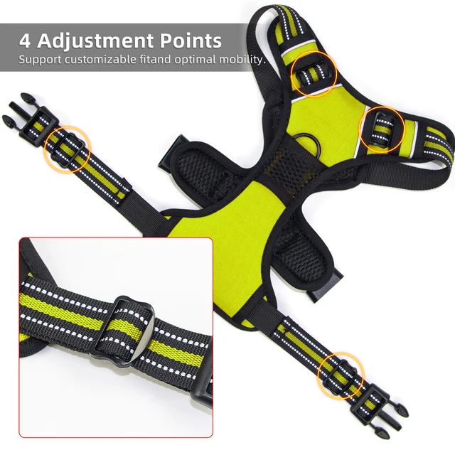 Dog Harness with Handle for Large & Medium Dogs, Breathable Padding Safety Pet Vest Outdoor dog walking harness 3