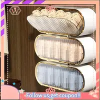 Upgraded Underwear Storage Box Socks Briefs Bras Panties Holder Wall Mounted Multi-Grids Movable Baffle Capacity Dustproof 1