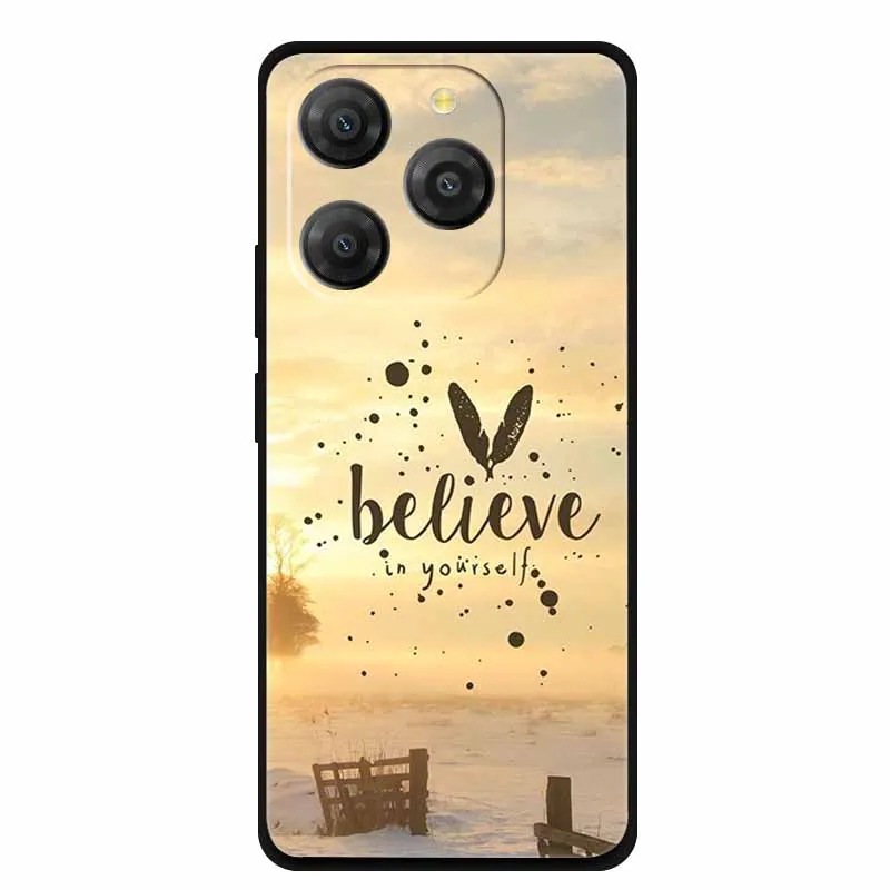 Black Silicone Protective Case for Smartphone - Durable TPU Cover