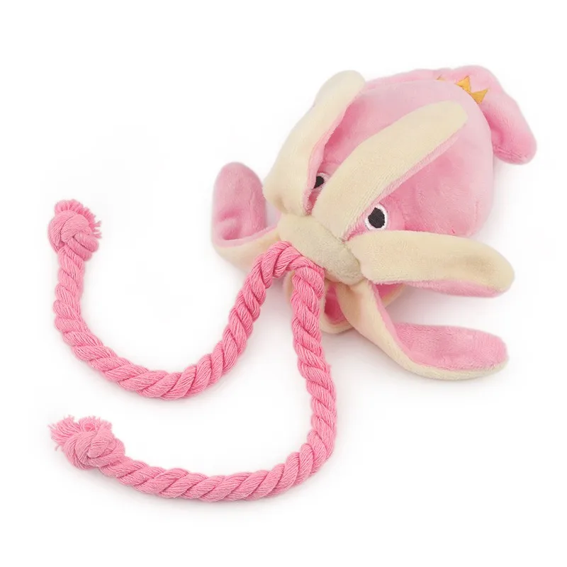 Plush Squid Chew Toy for Dogs 3
