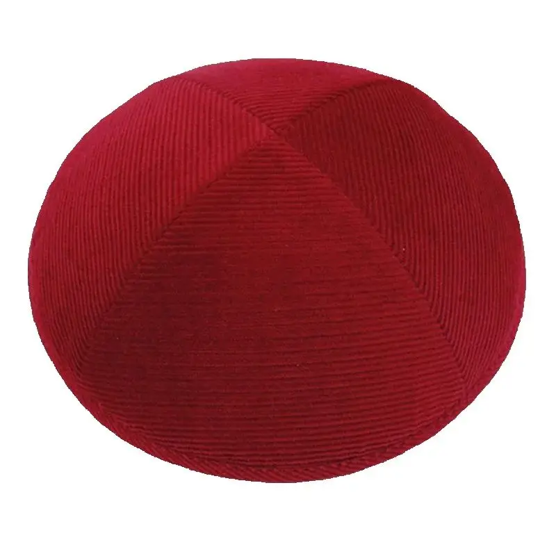 JewishHatsCapsSkulliesBeaniesKippotKipaYarmulkeKippahDomeCorduroyForWeddingAndEvents