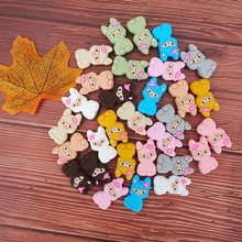 

17*32mm 5pc/lot Baby Silicone Alpaca Beads Teething for Pacifier Chains Necklace Molar Toys Accessories BPA Free Creative Gifts