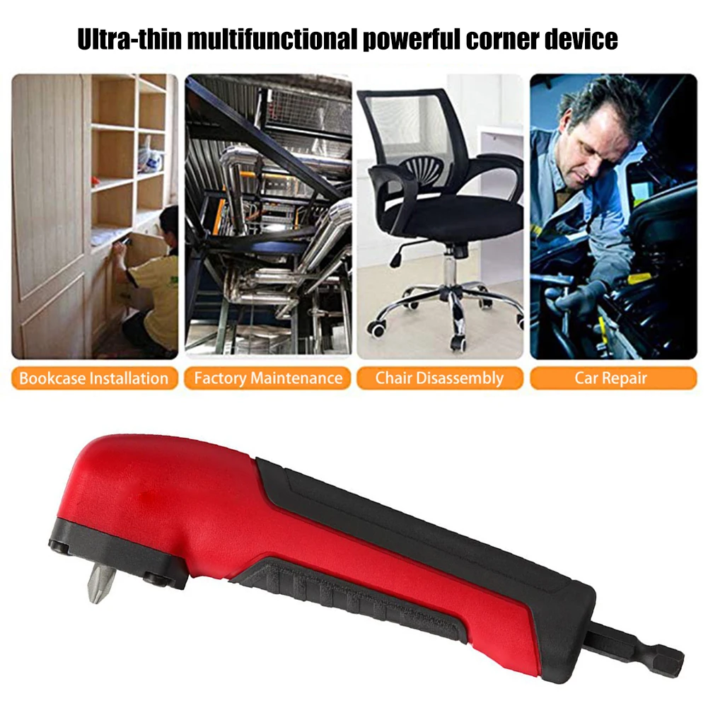 1/4 inch Hex Drill Bit Screwdriver 90 Degree Extension Driver Drilling Shank Screwdriver Hex