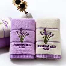 100% Katoen Geur Paar Handdoek Hotel Thuis Set Geborduurd Lavendel Bad Handdoeken Voor Absorberende Gezicht Handdoek