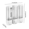 Shampoo and Conditioner Dispenser 3 Chamber Shower Soap Dispenser No Drill Shampoo Dispenser for Shower for Bathroom Hotel 5