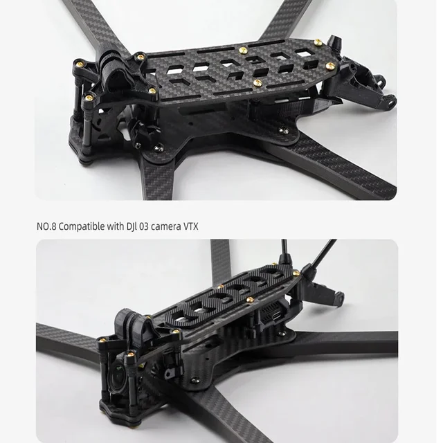 HGLRC Rekon10 PRO LR 455mm 10inch 3K Carbon Fiber Frame Kit for FPV Freestyle 10inch Long Range LR10 Drones DIY Parts 4