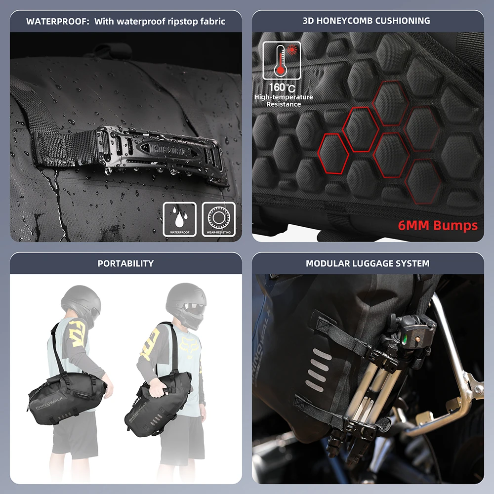 rhinowalk 防水サイドバッグとアクセサリーセット Amazon | Rhinowalk