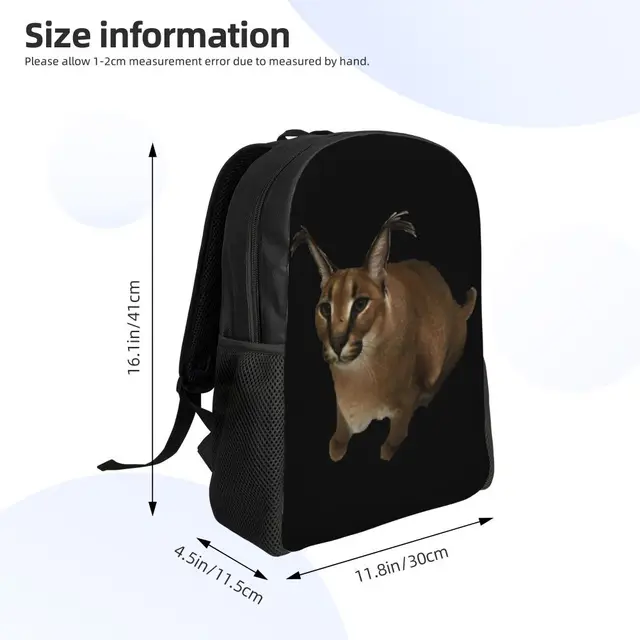 Custom Floppa Cute Meme Backpacks Women Men Fashion Bookbag for