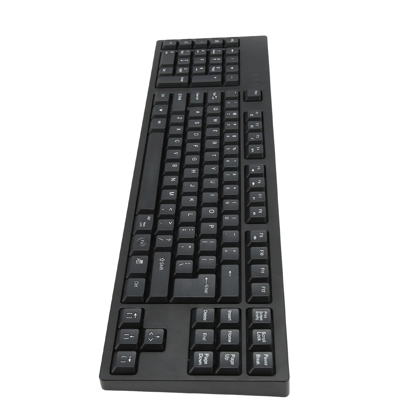 109 키 왼손 키보드, 2 USB 허브, 유선 비즈니스 사무실 키보드, 노트북 PC용 XP 7 8 10