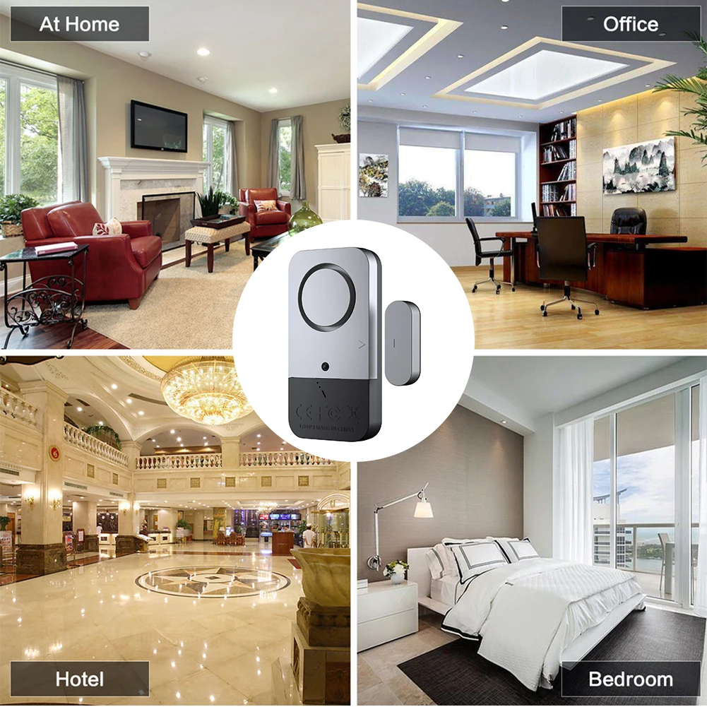 Door Open/Closed Detectors 120dB Loud Door Window Alarm Home Security Protection Sensor Dectector Burglar Alarm Kits