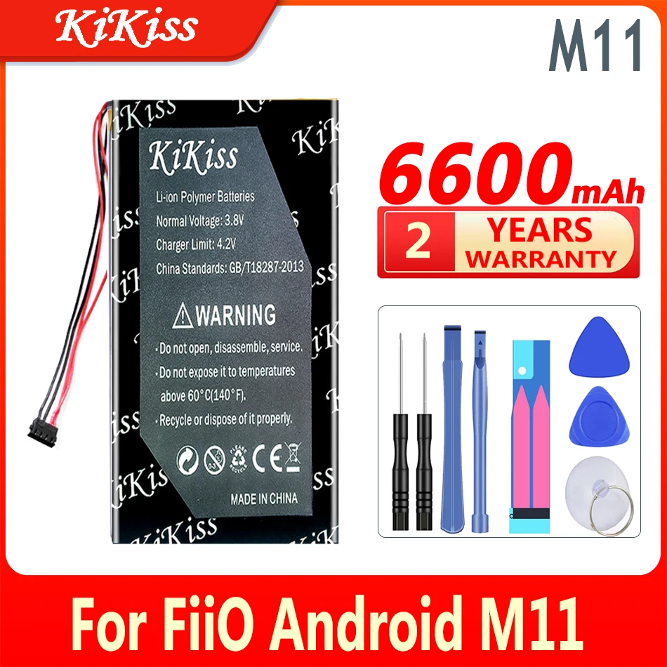 6600Mah Kikiss Potente Batteria M 11 Per Fiio Android M11 Hifi Music Lettore Mp3 Per Batterie Per Lettore Fiio M11 Pro M11Pro