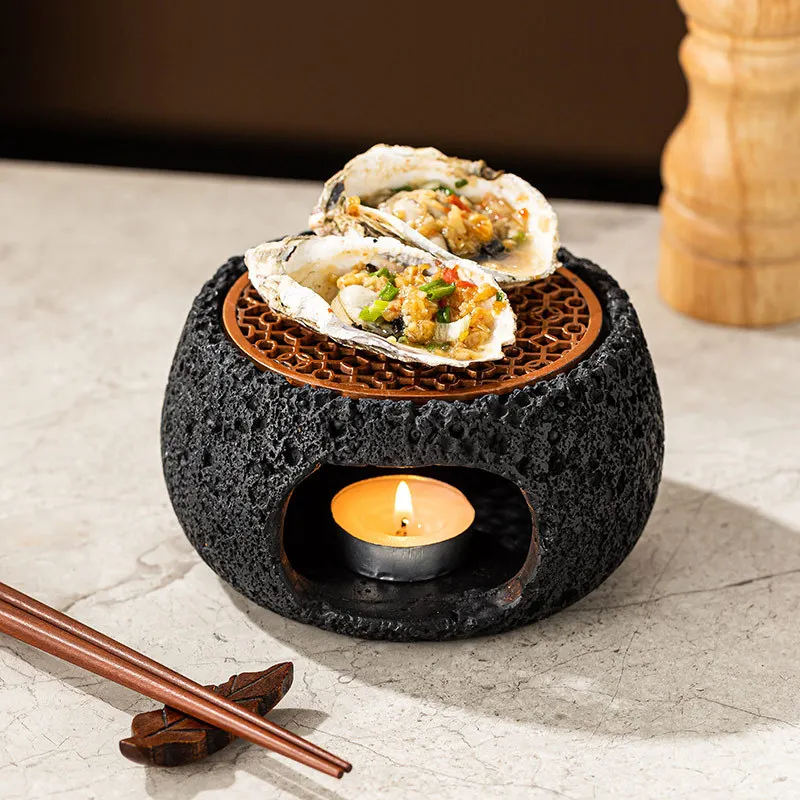 Creative Rock Texture Iron Art Cement Tableware Restaurant Insulation Plate Dessert Plate Sushi Specialty Tableware