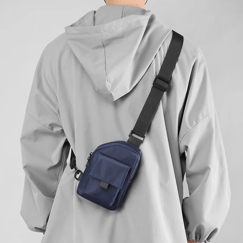 Mens Shoulder Bag Nylon Luxury Fashion Men Chest Bag Man Sling Crossbody Bag for Male 2023 New Casual Handbag Travel Phone Bags