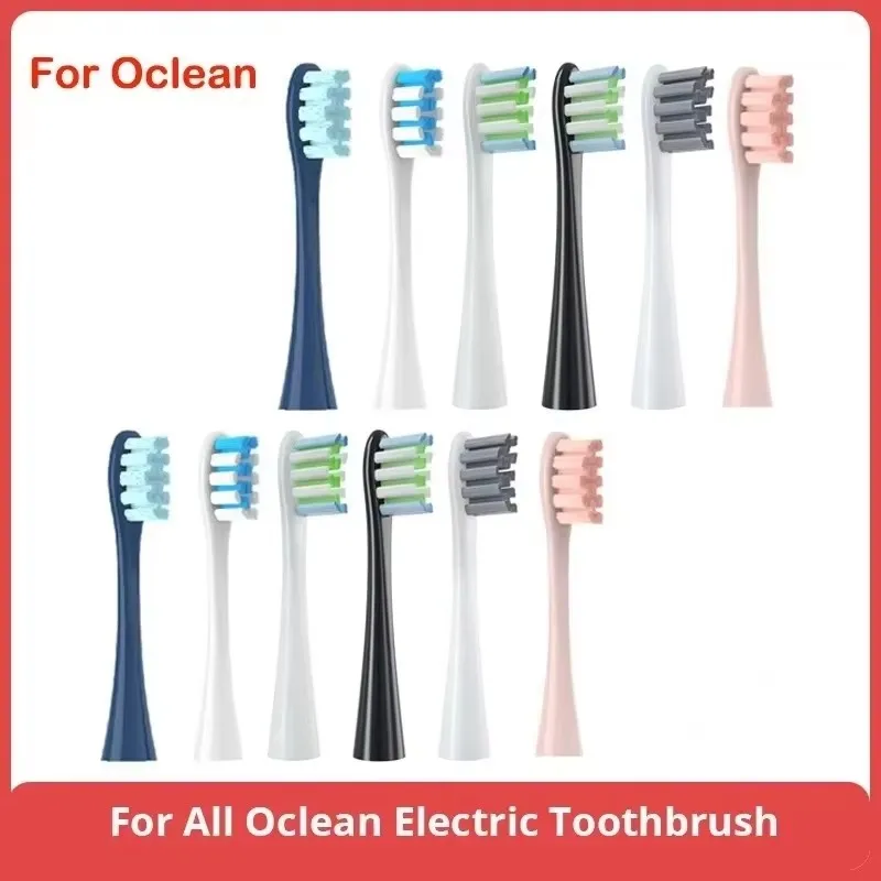 Oclean 전동 칫솔 X/X PRO/Z1/One/Air 2 소닉 소프트 교체 브러쉬용 8/12Pcs 소프트 진공 브리슬 칫솔 헤드