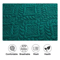 Waterproof Quilted Mattress Protector Breathable Mattress Cover Anti-mite Anti-bacterial Fitted Bed Sheet No Pillowcase 3