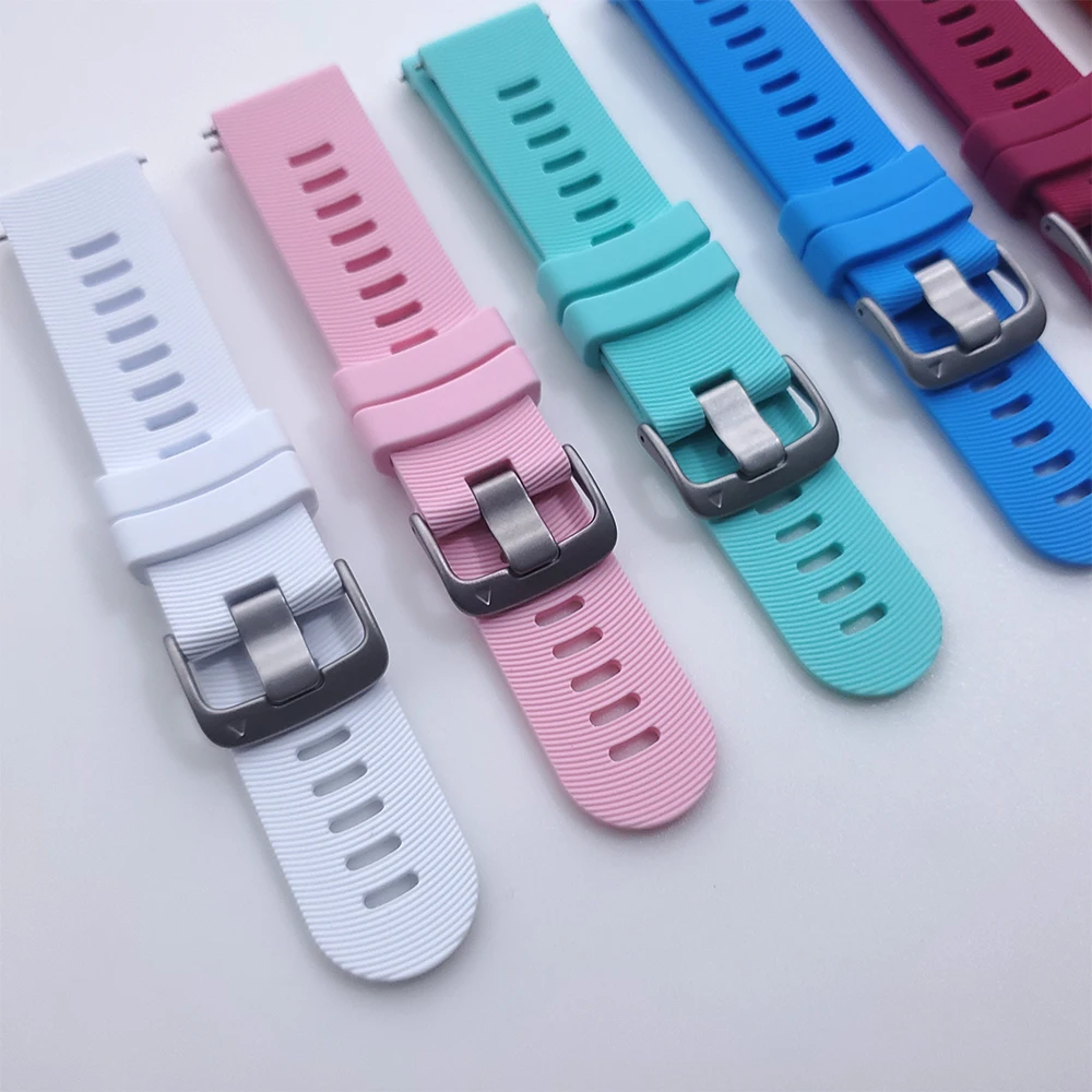 Quick Release 20mm Sports Silicone Band - Versatile Watch Strap Bracelet