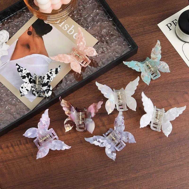 Acetate Butterfly Hair Claw French Style Hair Styling Tools Accessories Retro Clamps Women Hairpins hair claw