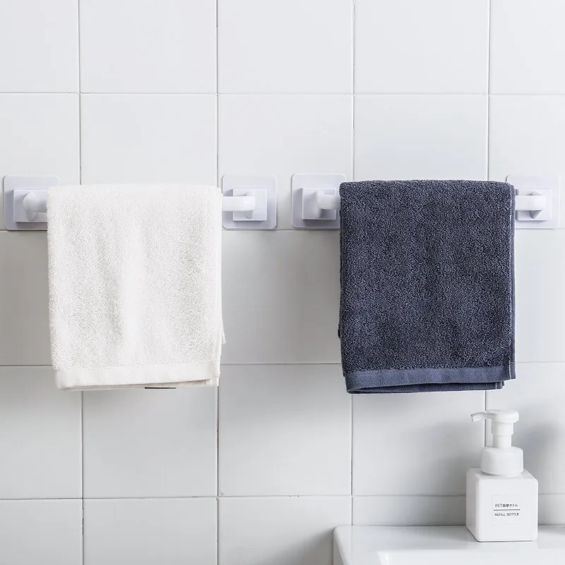 Bathroom Towel Storage Rack Toilet Towel Storage Rack Wall-Mounted Bathroom Hook Kitchen Wipes Hanging Gadgets