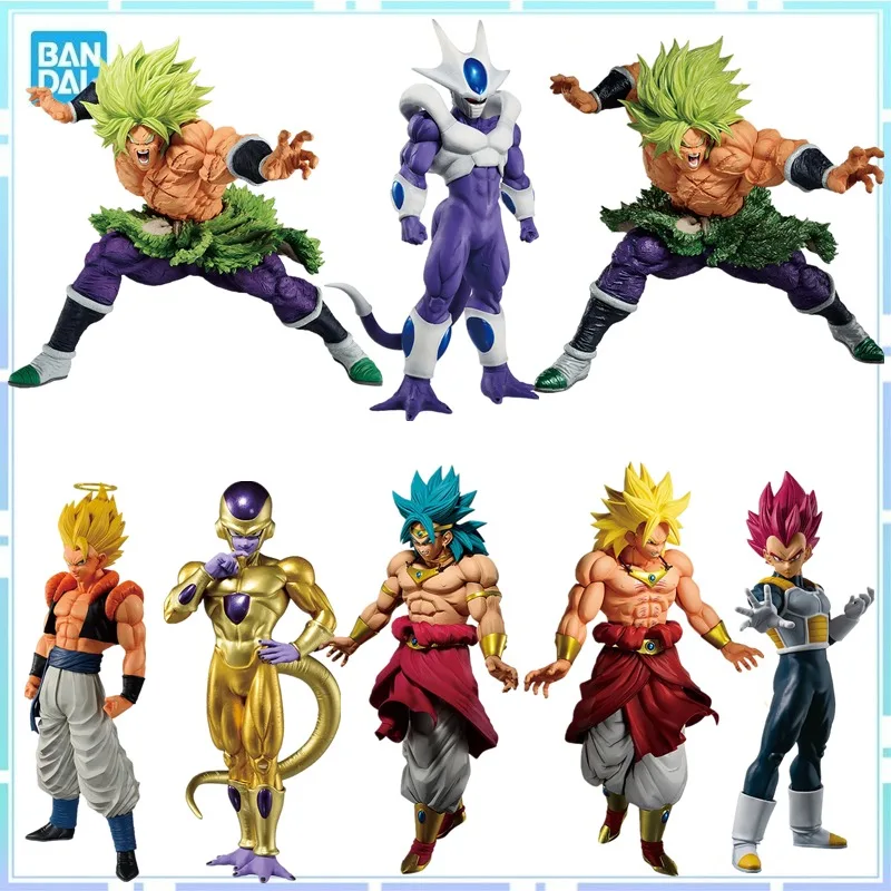 Bandai Original Anime Dragon Ball Z Ichiban Kuji Back The Film Series Frieza Gogeta Cooler Broly Vegeta Action Figure Model Toys