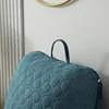Reading Pillow Standard Bed Pillow, Back Cushion for Sitting Up in Bed with Washable Cover, Chair Arm Pillow with Pockets 5