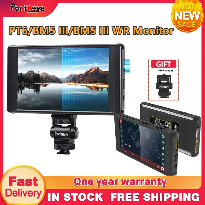 PortKeys PT6/BM5 III Monitor Control Touch Screen Support for DSLR Camera