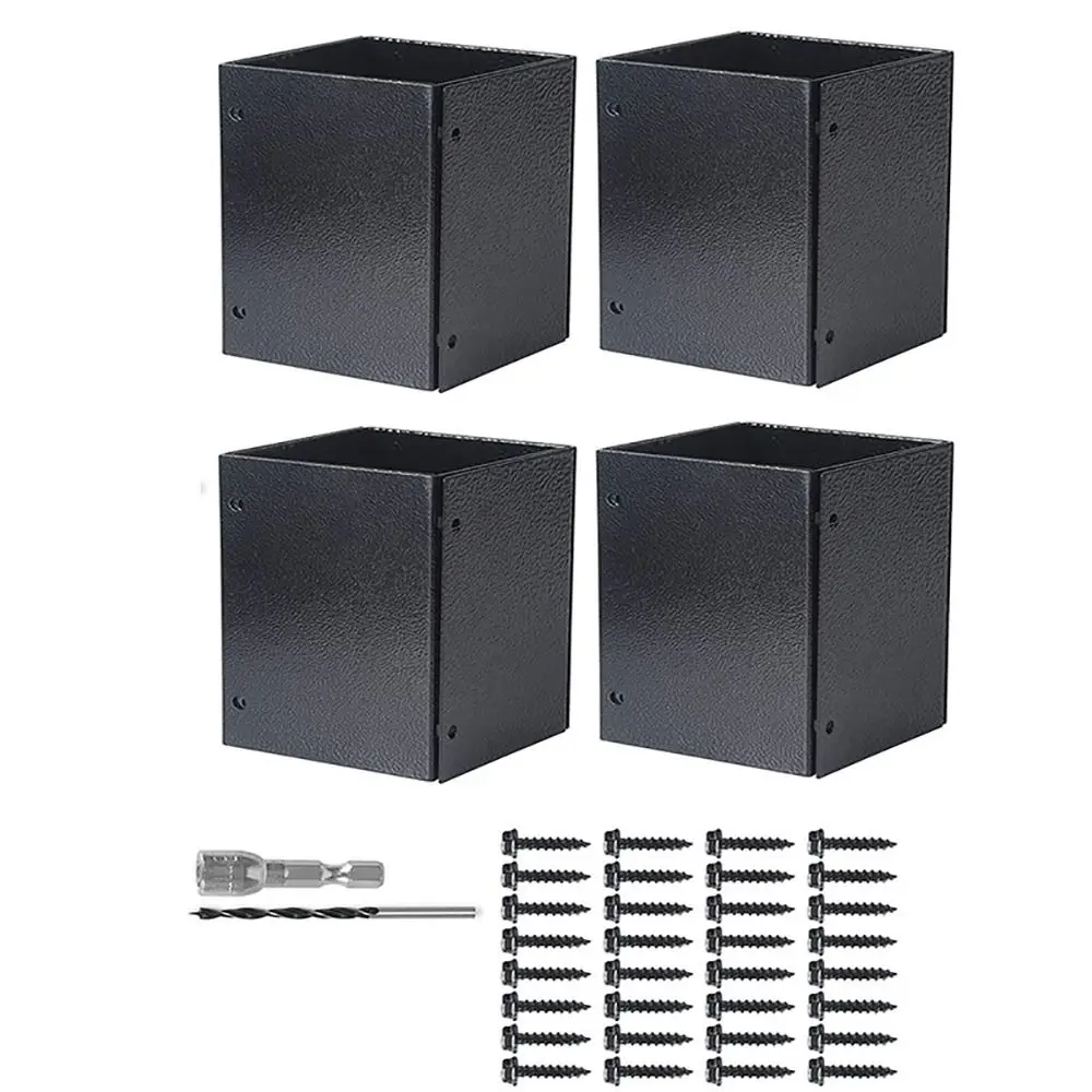 

Maintenance Stainless Steel Post Protector Adjustable Porch Columns Fence Post Repair Garden