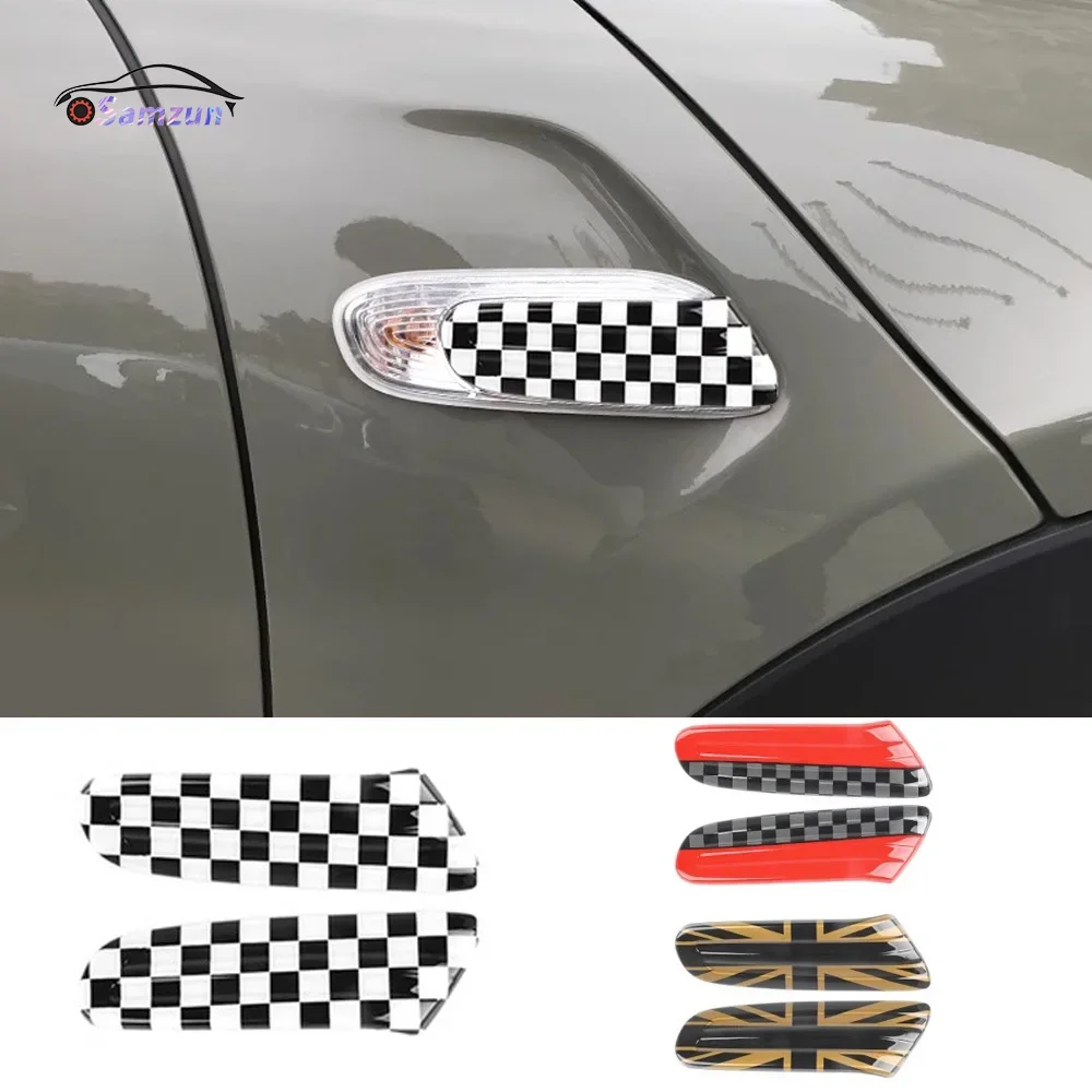 Front Side Fender Sticker Turn Signal Light Cover Lamp Case For MINI Cooper F55 F56 F57 2014