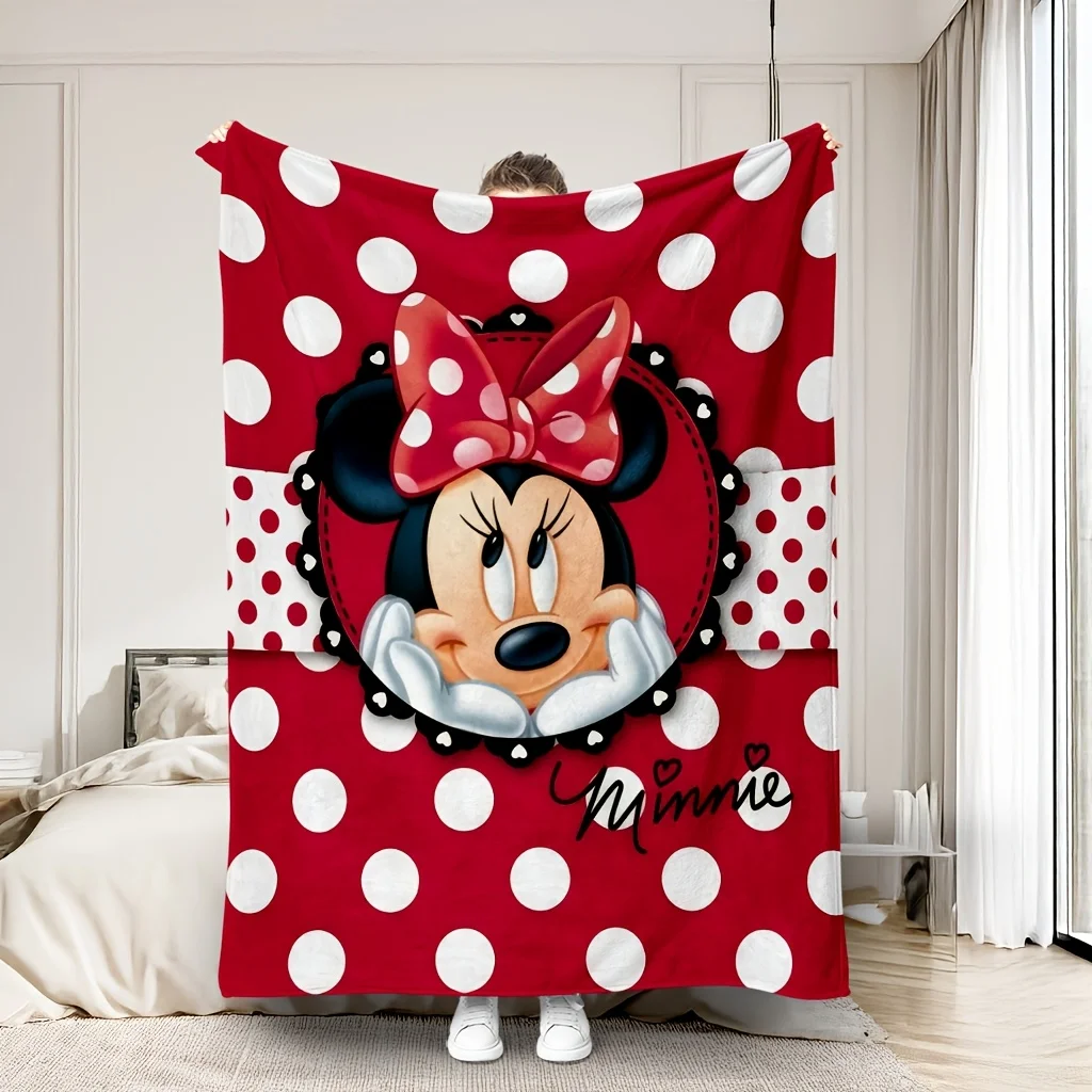 Plaid Doux Minnie Mouse Rouge à Pois Blancs - Disney