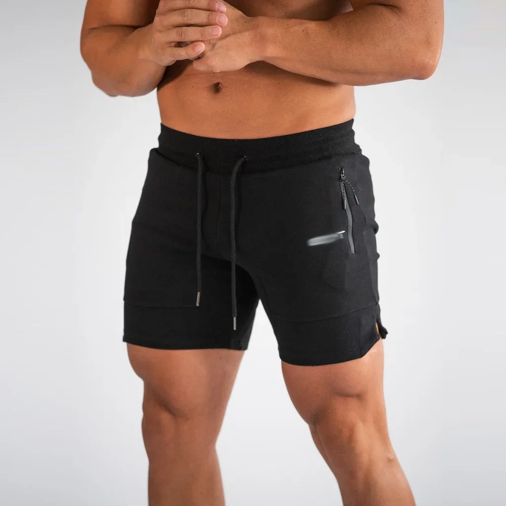 Quick Dry Zipper Mesh Sports Casual Men's Summer Shorts Running Training Five-Quarter Pants Male Comfortable Breathable Lightwei