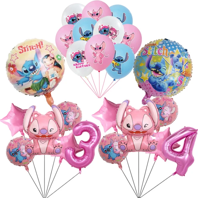 Lilo & Stitch Ballon Anniversaire de Party Decorations Fournitures, Ballon  en Feuille de Stitch Fête Ballons, Décorations de fête d'anniversaire, pour
