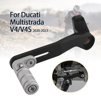 Leva del cambio moto per Ducati Multistrada V4 V4S 2020-2023 leva frizione regolabile leva del cambio asta cambio rapido argento