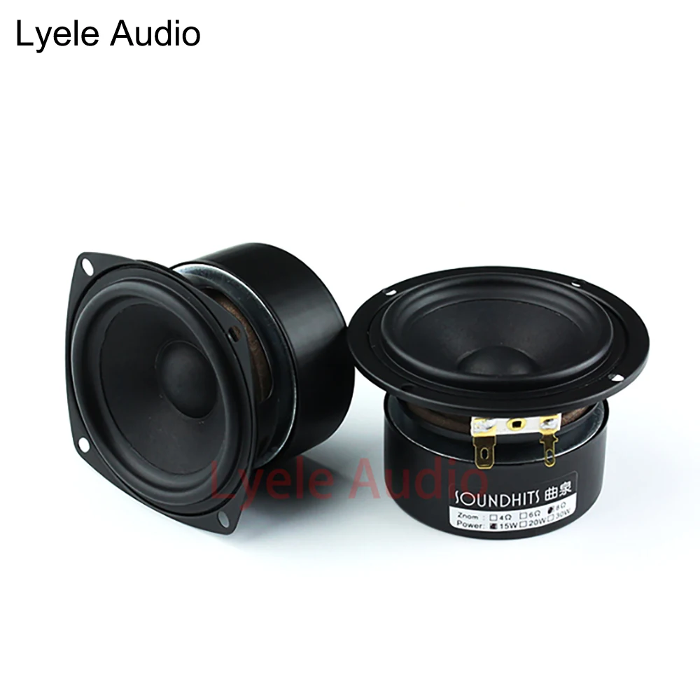 Lyele Audio 3-inch full-range speaker 20W HiFi speaker home theater DIY basin Y30 aerospace magnetic amplifier