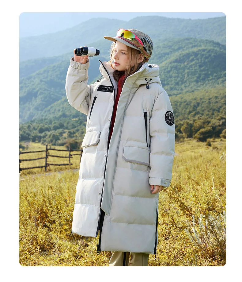 OLEKID 5-14 Jahre Winter Kinder Mädchen Daunenjacke Wasserdicht Mit Kapuze Lange Teenager Mädchen Oberbekleidung Mantel Kind Junge Jacke Mantel Outfit – Detail 7