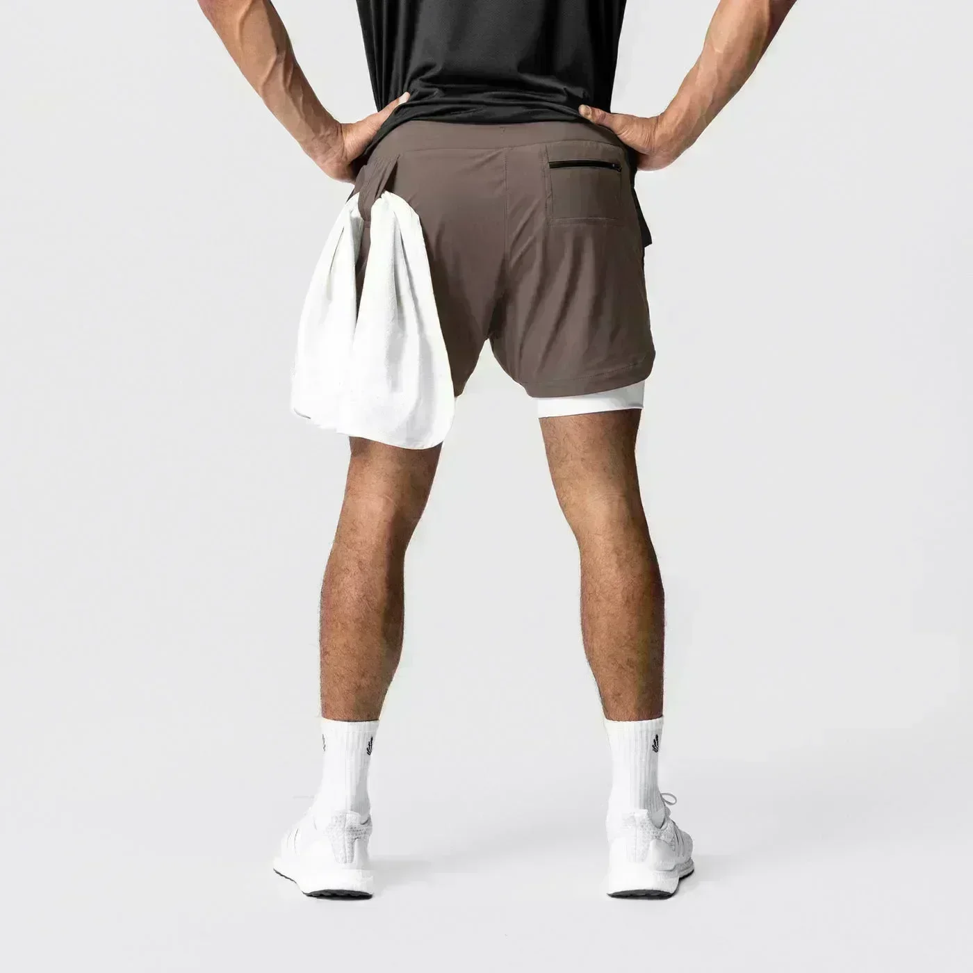 One Piece Herren Doppelschicht-Shorts Monkey D. Ruffy Sommer japanische Anime gefälschte zweiteilige Sport-Fitness schnell trocknende Shorts – Detail 35
