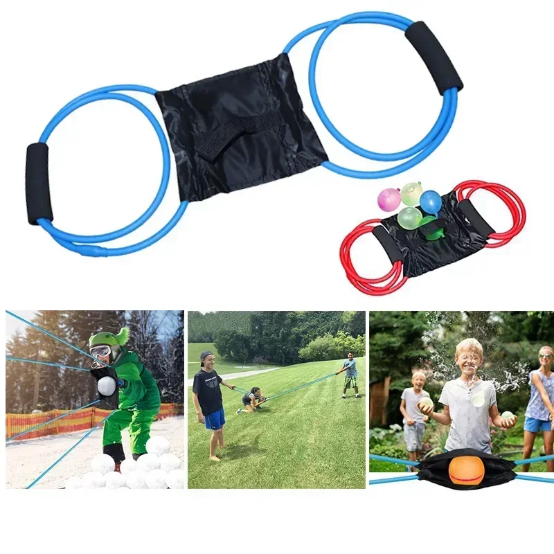 Water balloon 3 person launcher Water ball launcher Elastic ball bomb balloon launch Outdoor Entertainment Toys