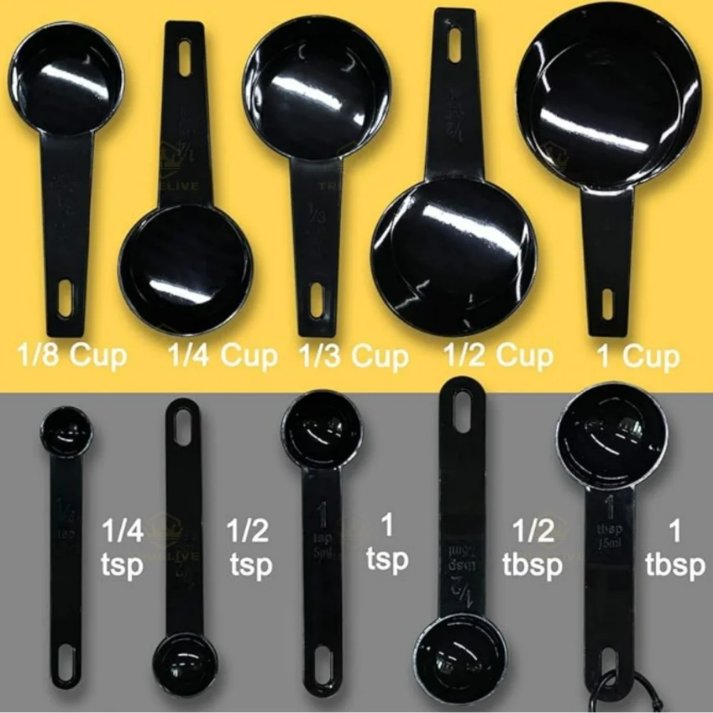 Measuring Spoon Set 10pcs Set Measuring Spoon Measuring Cup Sugar Scoops Teaspoon Multipurpose Spoons Stackable Spoon Tools Baking Tools