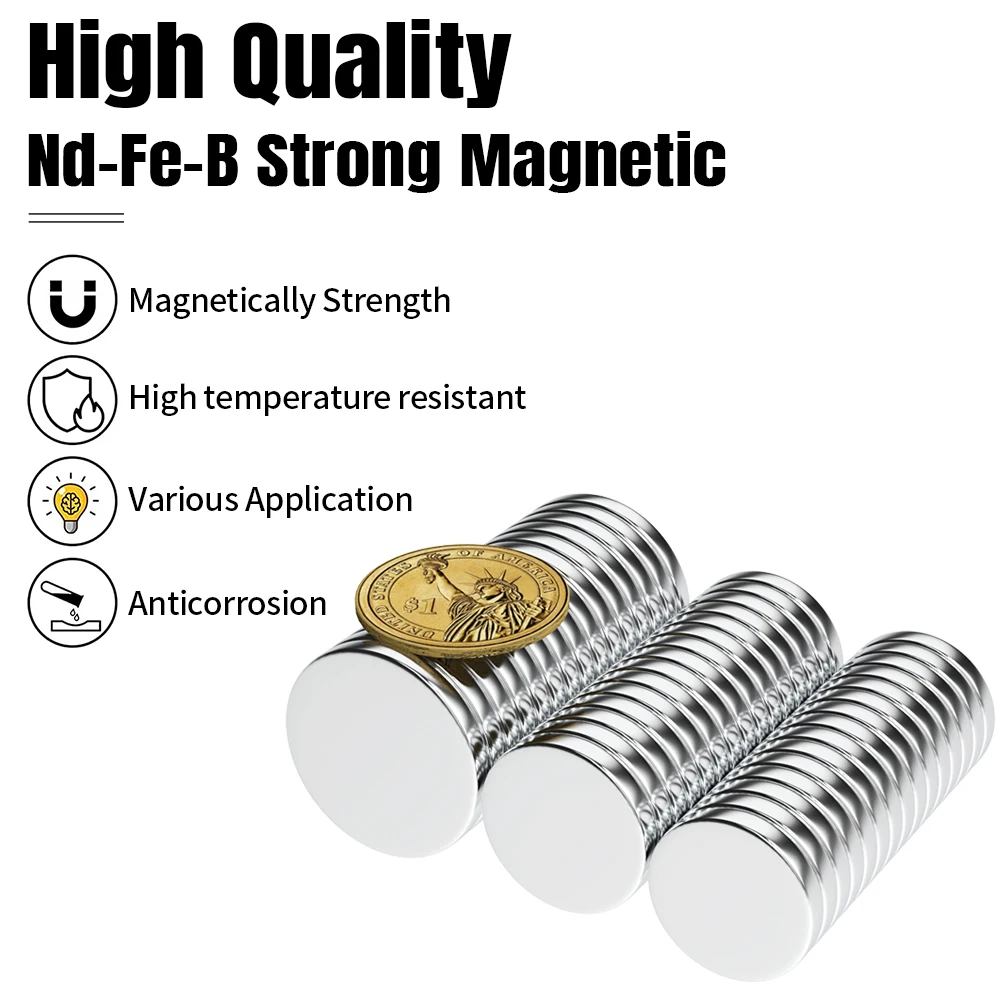 Strong Magnet Super Strong Magnet 3x3/5x3/6x3/7x3/8x3/10x3/12x3/15x3/20x3mm N35 Round Magnetic NdFeB Neodymium magnet Powerful Disc