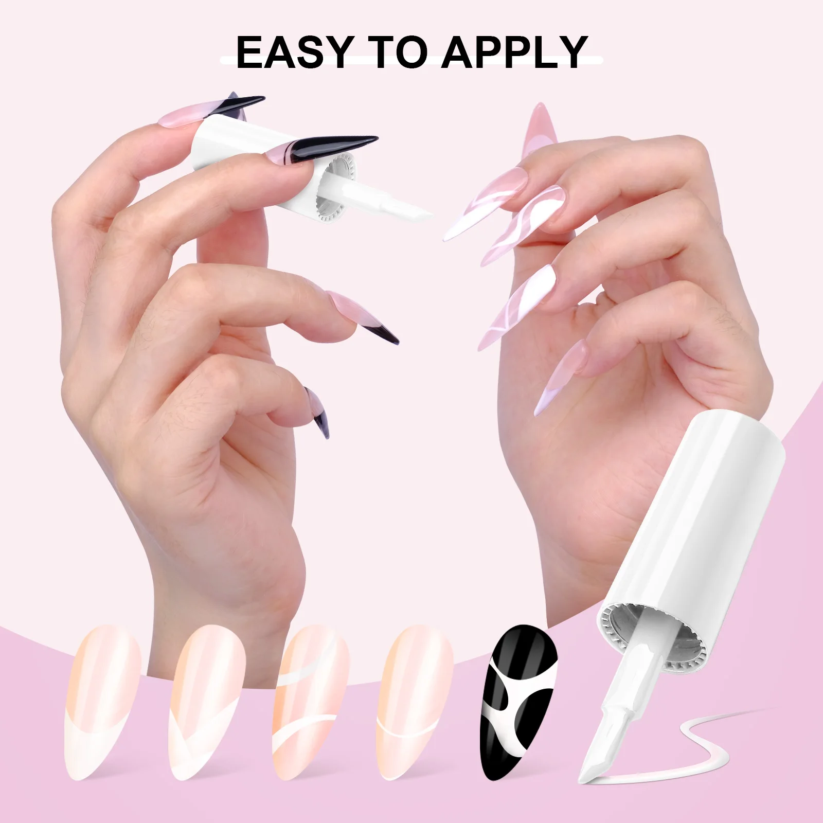 10ml Gel Nail Polish French Extension UV LED Gel French Tip Nail Art Supplies For Manicure Art Starter