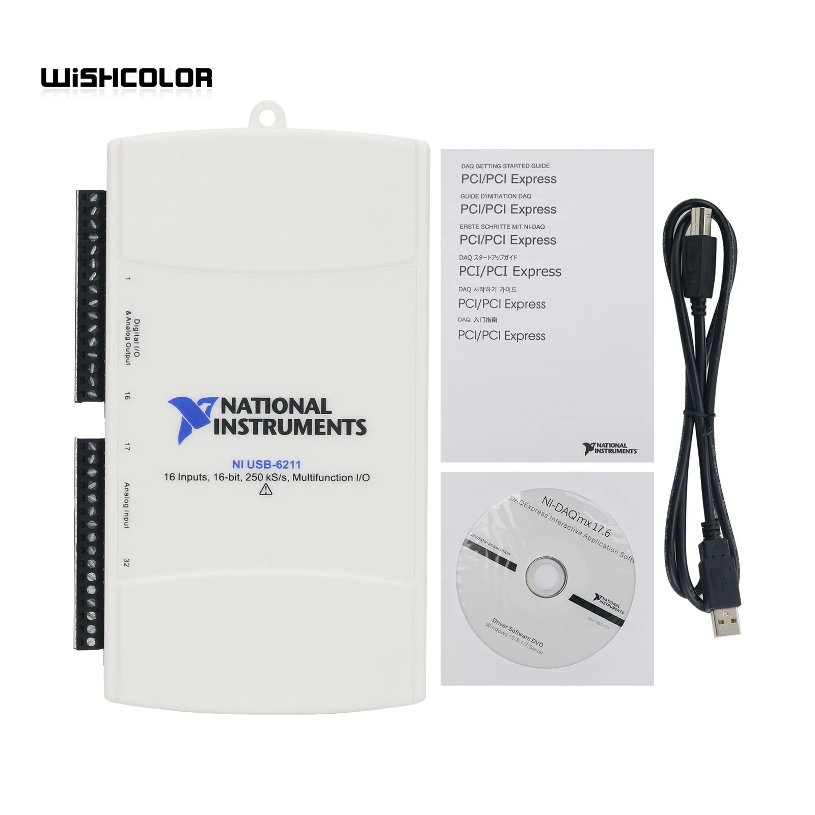 Wishcolor USB 6211 OEM Data Acquisition Card DAQ USB 779676 01