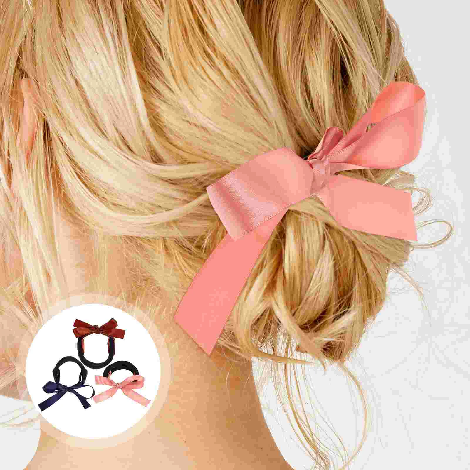 3pcs Hair Bun Ribbon French Bun Holder Hairband Turban Styler Easy Hairstyle Wedding Party Daily Use Hair