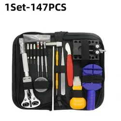 Deluxe 147 - Piece Watch Repair Toolkit for Battery Changes & Strap Adjustments (1 Set - 147PCS)
