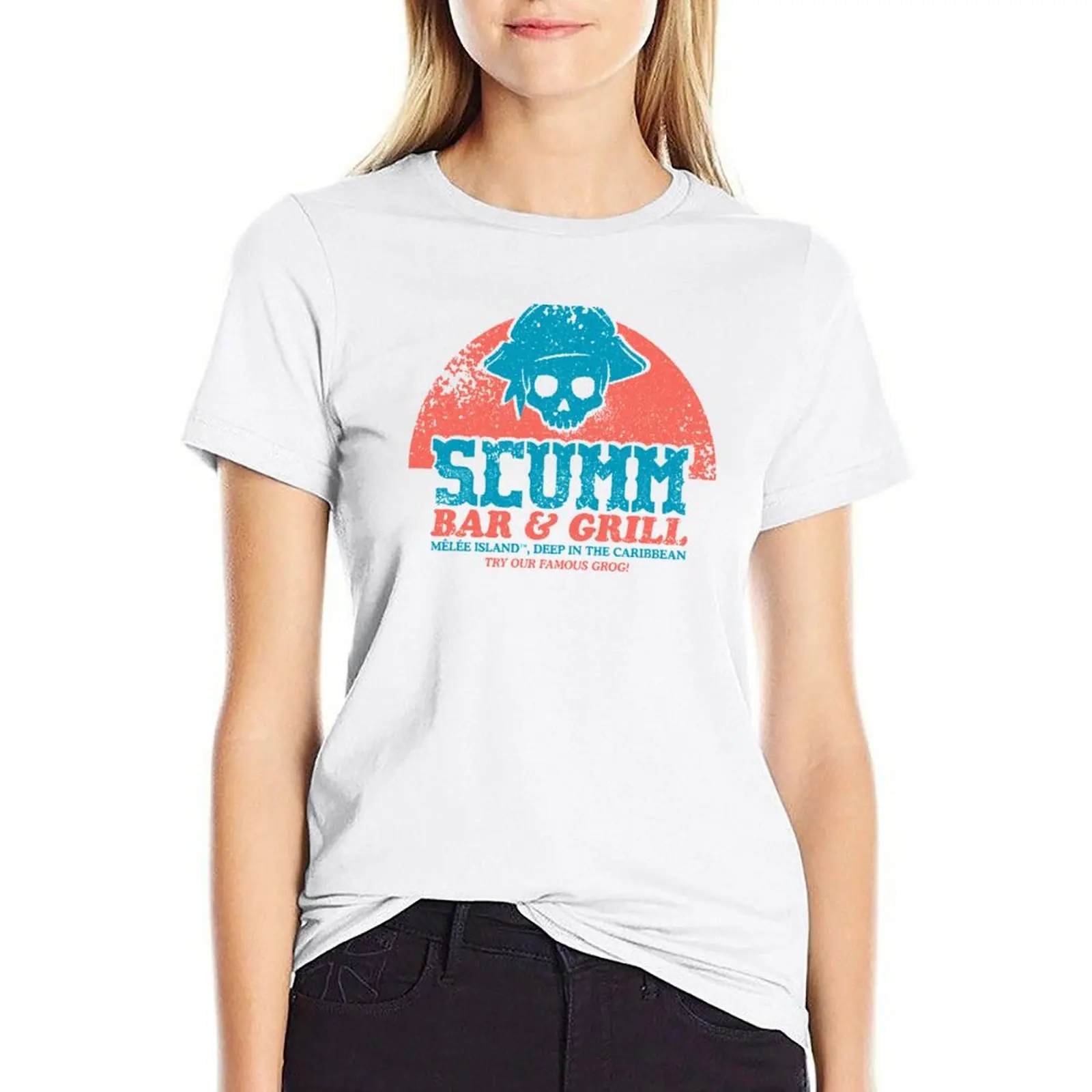 

SCUMM BAR T-Shirt Women's cotton t-shirt t-shirt dress for Women sexy Women t-shirts